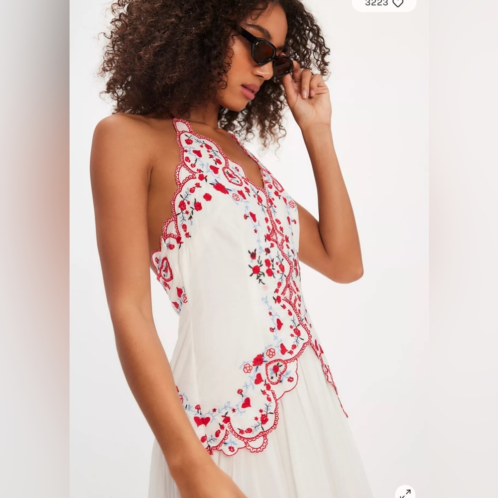NWT free people Valenciana Midi Dress NWOT Boho 
County cowgirl
